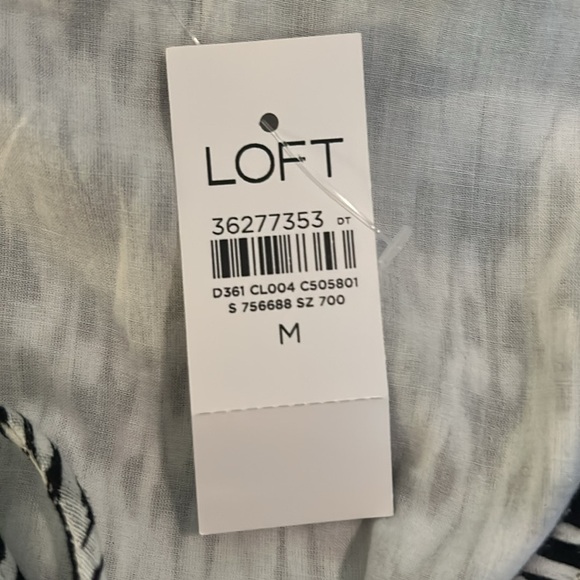 NWT LOFT Beach Black and White Tiered Cutout Maxi Dress SZ M - Picture 9 of 9